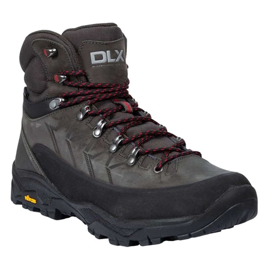 Trespass Mens Brody Grain Leather Hiking Boots (Grey) - Image 1