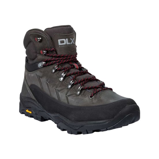 Trespass Mens Brody Grain Leather Hiking Boots (Grey) - Image 3