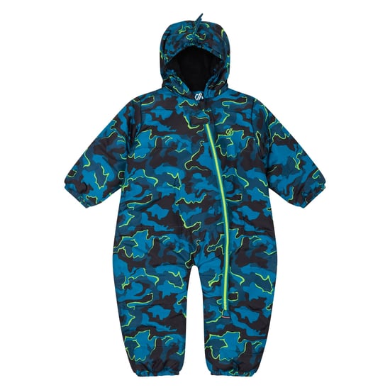 Dare 2B Childrens/Kids Bambino II Camo Snowsuit (Kingfisher Blue) - Image 1