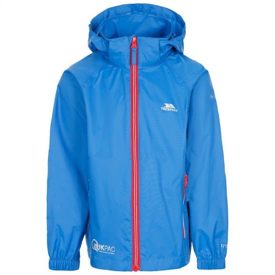 Trespass Childrens/Kids Qikpac X Unisex Packaway Jacket (Blue) - Image 1