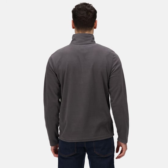 Regatta Mens Micro Zip Neck Fleece Top (Seal Grey) - Image 2