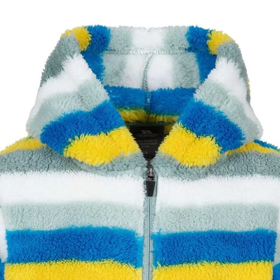 Trespass Childrens/Kids Wonderful Stripe Fleece Jacket (Teal Mist) - Image 3