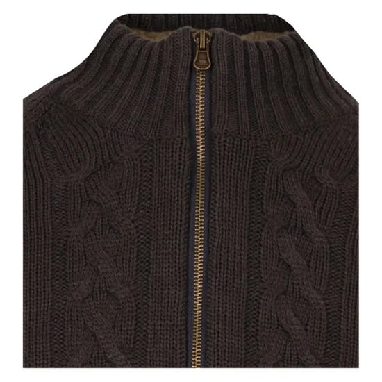 Trespass Mens Dipton Knitted Jacket (Dark Grey) - Image 3