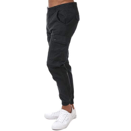Pantalones Cargo Slim Fit Paul Warner de Jack Jones para Hombre en Negro - Image 4