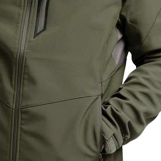 Trespass Mens Marlon Soft Shell Jacket (Ivy) - Image 4