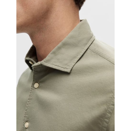 Selected Camisas Camisa Regbond Regular Fit Verde Vetiver - Image 4