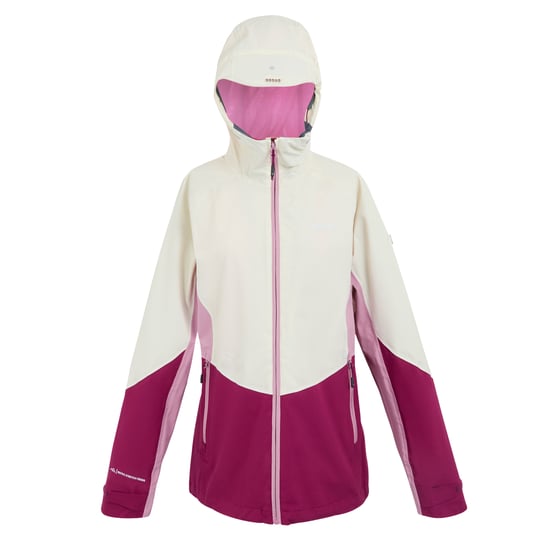 Regatta Womens/Ladies Raddick III Waterproof Jacket (Light Vanilla/Beaujolais/Lilas) - Image 1
