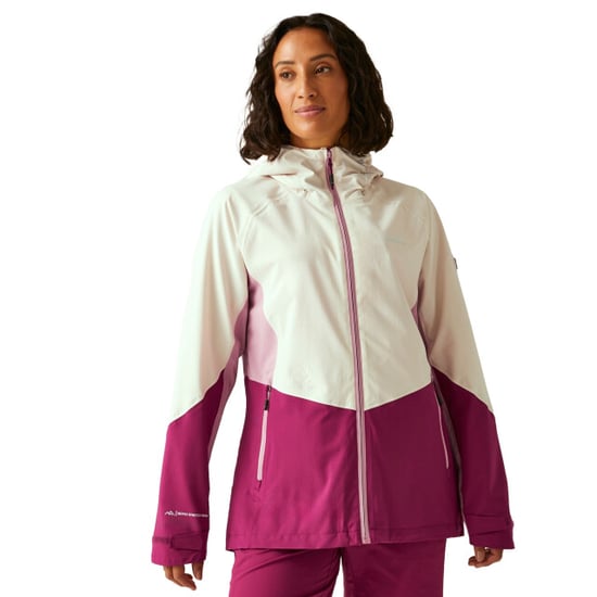 Regatta Womens/Ladies Raddick III Waterproof Jacket (Light Vanilla/Beaujolais/Lilas) - Image 4