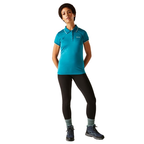 Regatta Womens/Ladies Remex II Polo Neck T-Shirt (Exotic Plume Solid) - Image 3