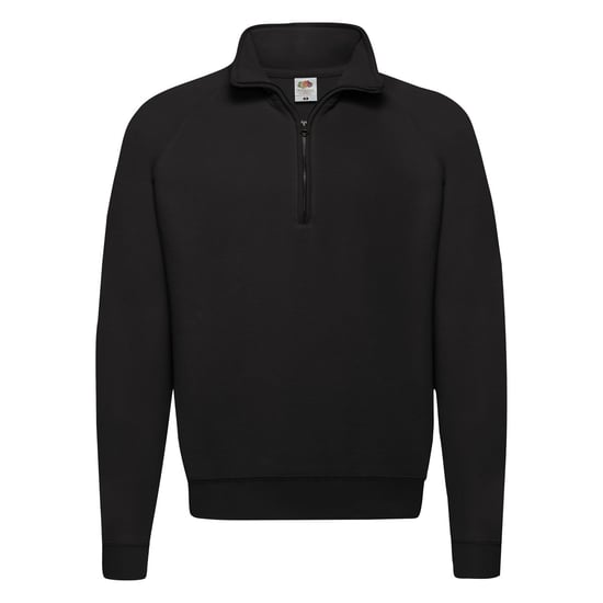 Fruit of the Loom Unisex Adult Classic Quarter Zip Sweatshirt (Black) - Image 1
