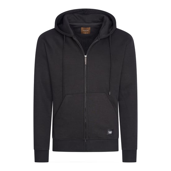 Cappuccino Italia Hoodies Fleece Zip Hood Negro - Image 1