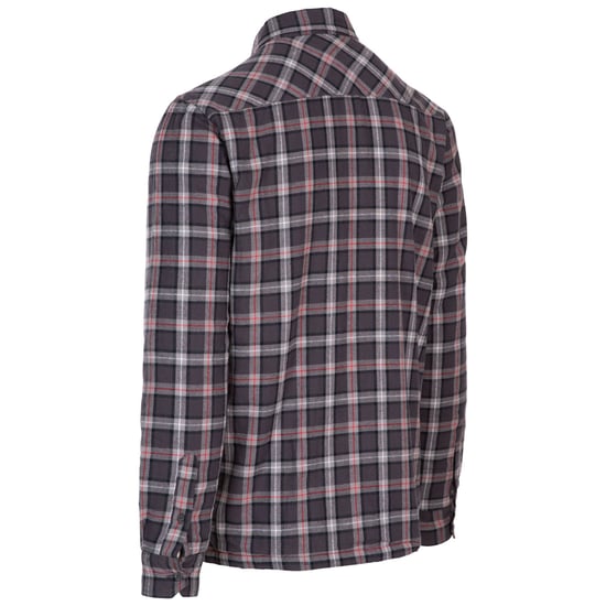 Trespass Mens Rapeseed Check Shirt (Dark Grey) - Image 2