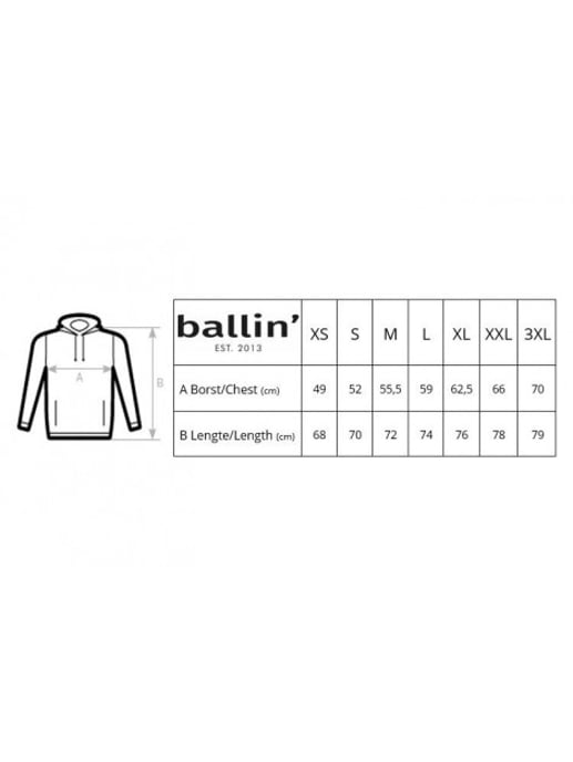 Ballin Est. 2013 Sudaderas con capucha Basic Hoodie Azul - Image 3
