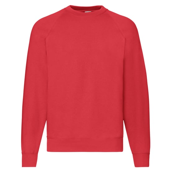 Fruit of the Loom Unisex Adult Classic Raglan Sweatshirt (Red) - Image 1