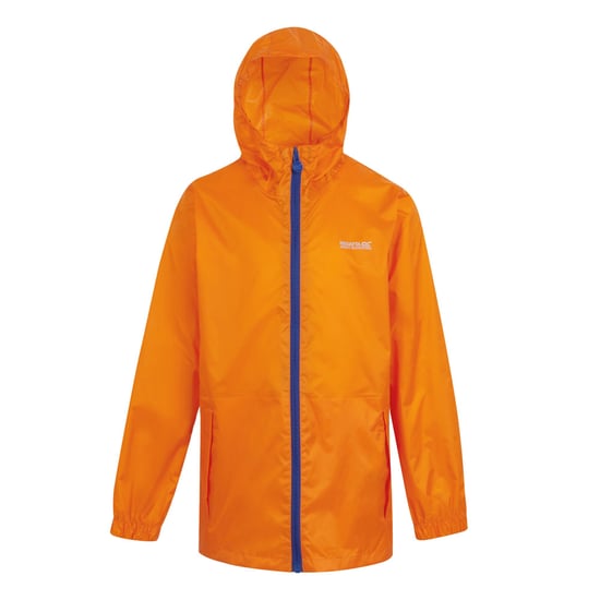 Regatta Great Outdoors Childrens/Kids Pack It Jacket III Waterproof Packaway Black (Persimmon) - Image 1