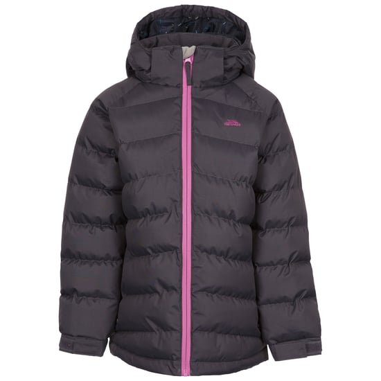 Trespass Childrens Girls Amira Casual Jacket (Dark Grey) - Image 1