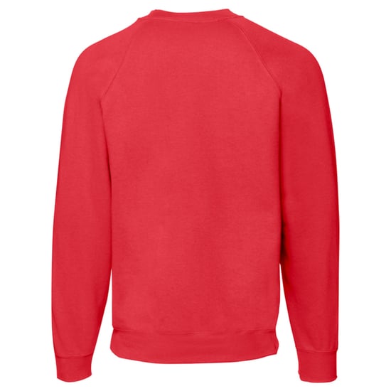Fruit of the Loom Unisex Adult Classic Raglan Sweatshirt (Red) - Image 2