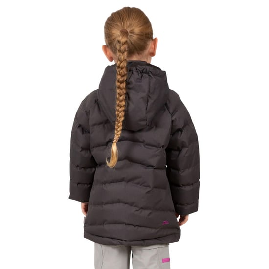 Trespass Childrens Girls Amira Casual Jacket (Dark Grey) - Image 4