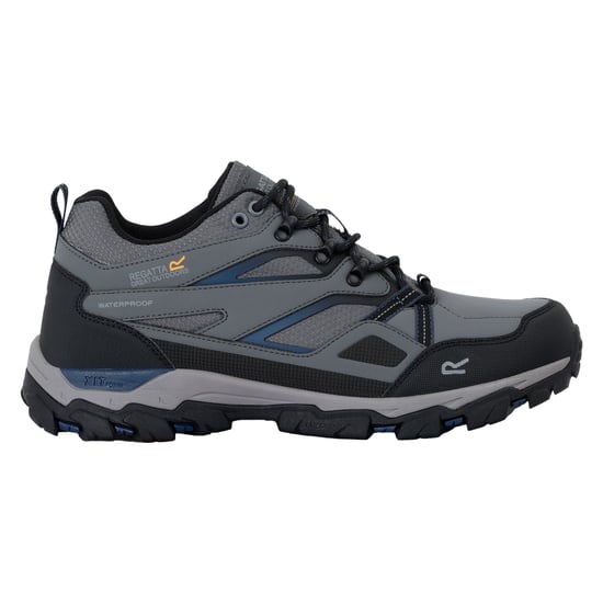 Regatta Mens Holcombe 3 Low Walking Boots (Granite/Moonlight Denim) - Image 1