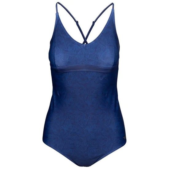 Trespass Womens/Ladies Mimi Palm Leaf One Piece Swimsuit (Blue) - Image 1