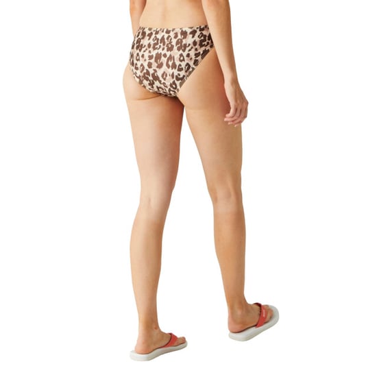 Regatta Womens/Ladies Aceana Leopard Print Bikini Bottoms (Natural) - Image 4