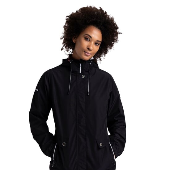 Trespass Womens/Ladies Flourish Waterproof Jacket (Black) - Image 4