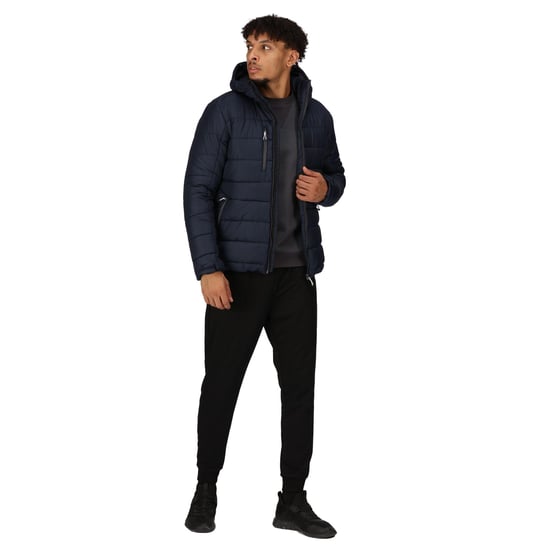 Regatta Mens Navigate Thermal Padded Jacket (Navy/Seal Grey) - Image 4