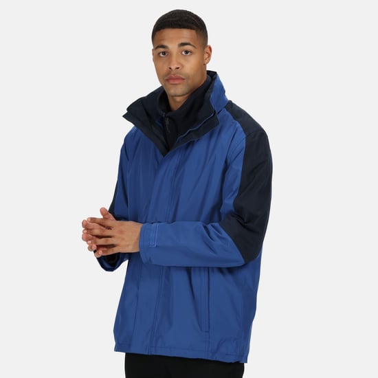 Regatta Mens Defender III 3-in-1 Waterproof Windproof Jacket / Performance Jacket (Royal Blue/Navy) - Image 4