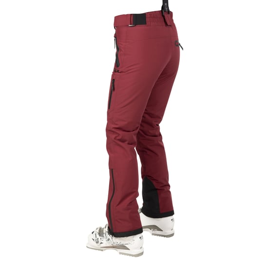 Womens/Ladies Marisol II DLX Waterproof Ski Trousers (Dark Cherry) - Image 2