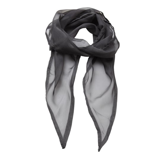 Premier Womens/Ladies Chiffon Scarf (Dark Grey) - Image 1