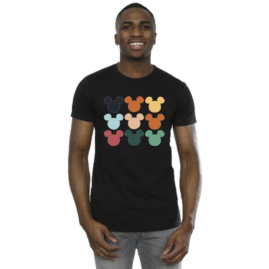 Disney Mens Mickey Mouse Heads Square T-Shirt (Black) - Image 2