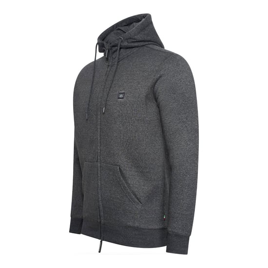 Cappuccino Italia Hoodies Fleece Zip Hood Grey - Image 1