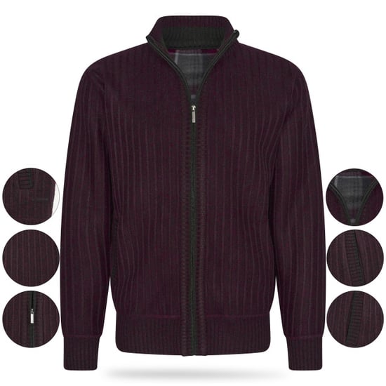 Cappuccino Italia Jerseys Chaqueta Bounded Borgoña Rojo - Image 2