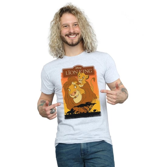 Disney Mens The Lion King Simba And Mufasa T-Shirt (Sports Grey) - Image 3