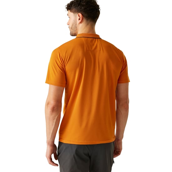 Regatta Mens Maverick V Active Polo Shirt (Fox/Ash) - Image 2