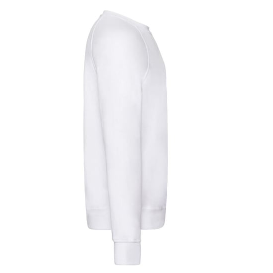Fruit of the Loom Unisex Adult Lightweight Raglan Sweatshirt (White) - Image 2