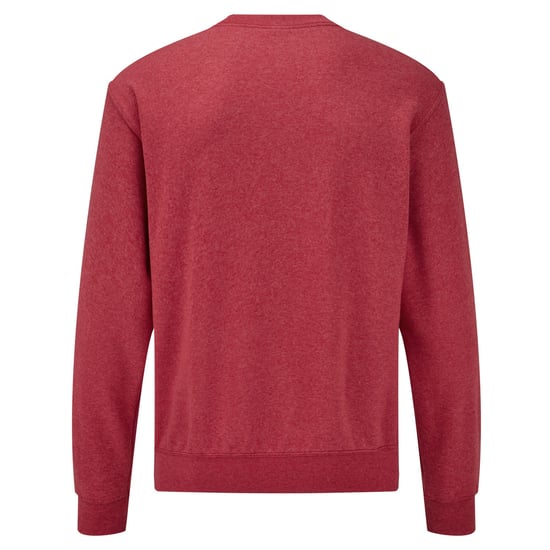 Fruit of the Loom Unisex Adult Classic Heather Set-in Sweatshirt (Red) - Image 2