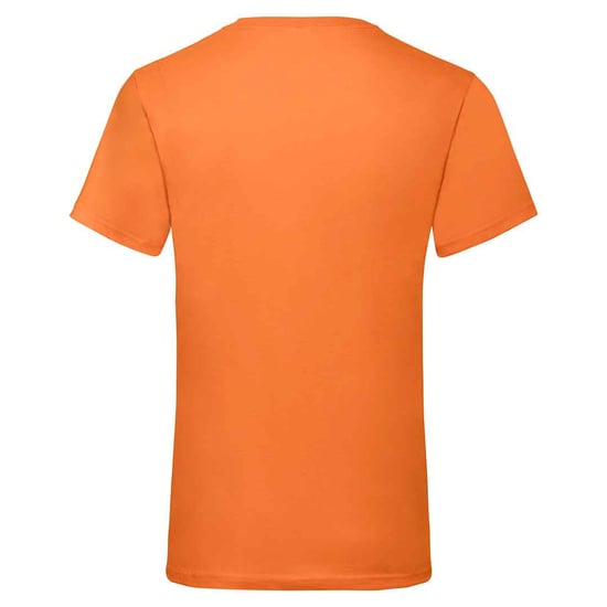 Fruit of the Loom Unisex Adult Valueweight V Neck T-Shirt (Orange) - Image 2