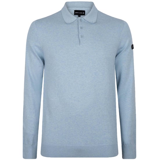 Presly & Sun Sweater Brad Polo de punto de manga larga Azul - Image 1