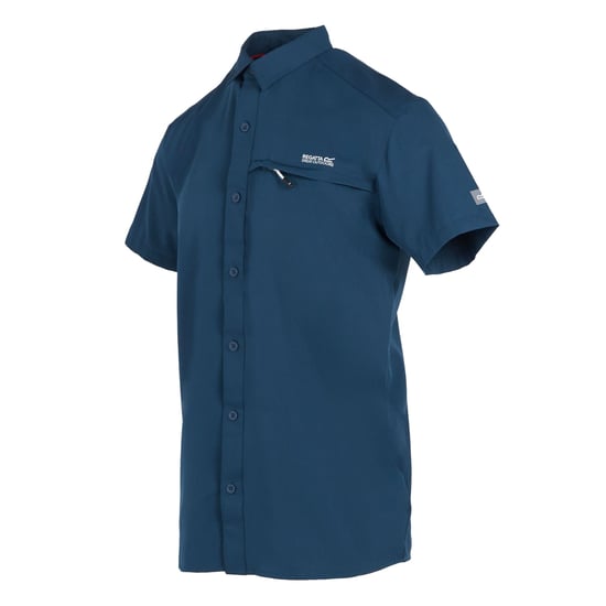 Regatta Mens Packaway Short-Sleeved Travel Shirt (Moonlight Denim) - Image 3