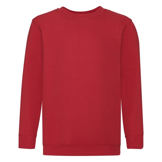 Fruit of the Loom Childrens/Kids Classic Set-in Sweatshirt (Red) - Image 1