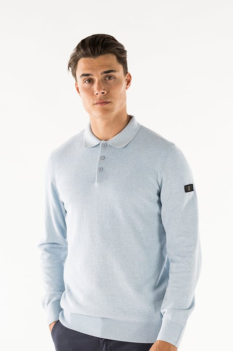Presly & Sun Sweater Brad Polo de punto de manga larga Azul - Image 2