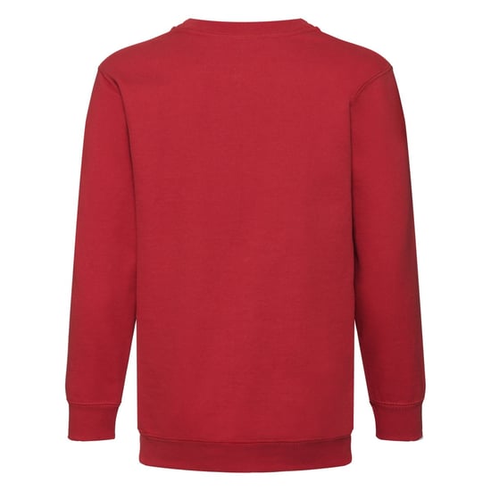 Fruit of the Loom Childrens/Kids Classic Set-in Sweatshirt (Red) - Image 2