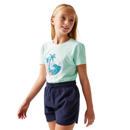 Regatta Childrens/Kids Bosley VIII Palm Tree T-Shirt (Icy Morn) - Image 4