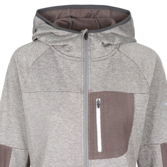 Trespass Womens/Ladies Trullo Melange AT200 Fleece Jacket (Grey Marl) - Image 3