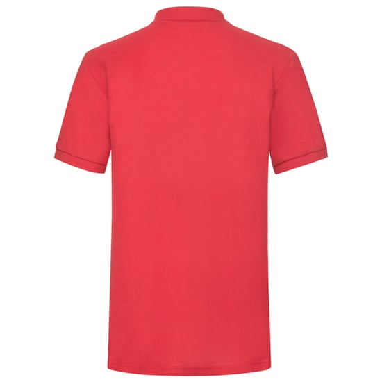 Fruit of the Loom Mens Heavyweight Polo Shirt (Red) - Image 2