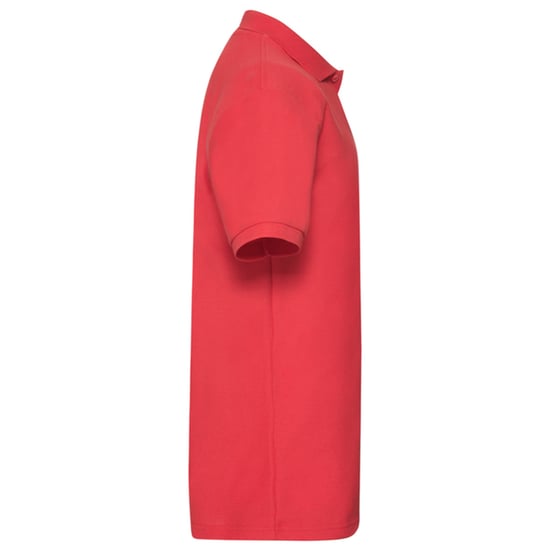 Fruit of the Loom Mens Heavyweight Polo Shirt (Red) - Image 3