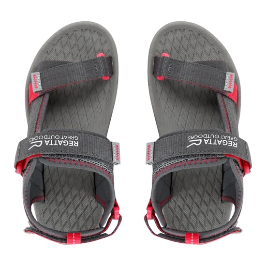 Regatta Childrens/Kids Blaze Sandals (Granite/Pop Pink) - Image 4