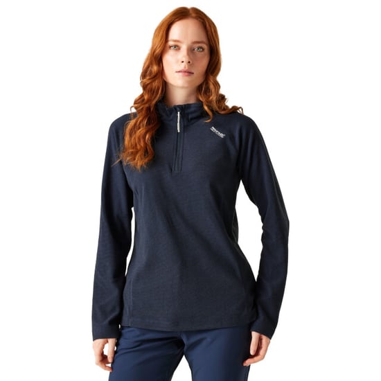 Regatta Great Outdoors Womens/Ladies Montes Half Zip Fleece Top (Navy/Black) - Image 4