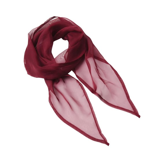 Premier Womens/Ladies Chiffon Scarf (Burgundy) - Image 2